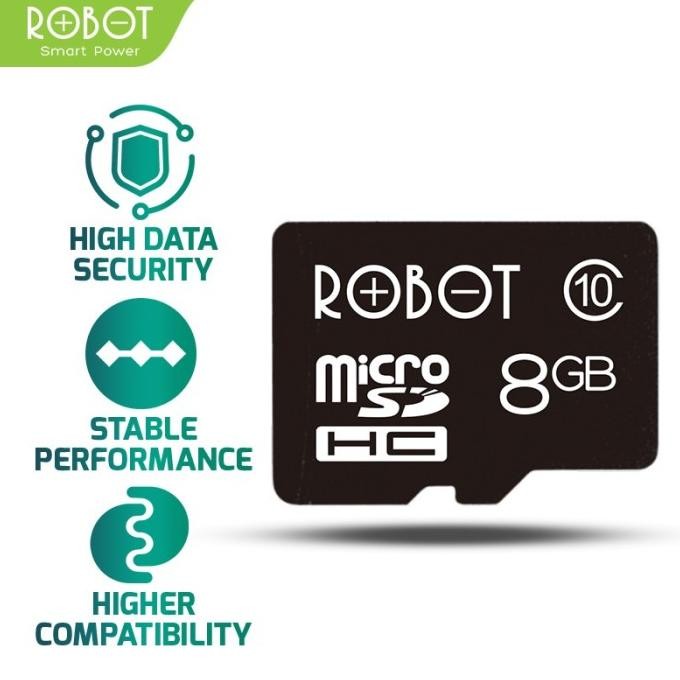 

Diskon! MEMORY MicroSD ROBOT Storage Class 10 Micro SD TF Card Original
