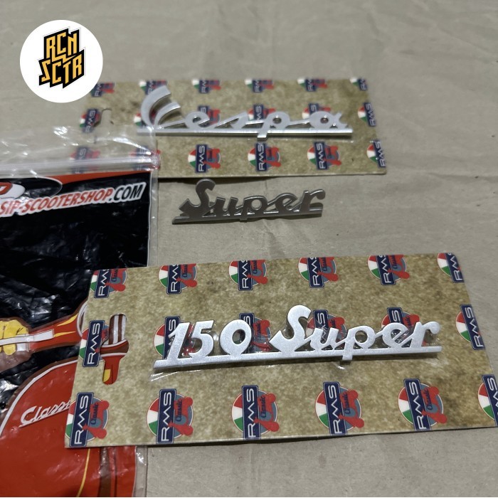 Emblem vespa super latin RMS