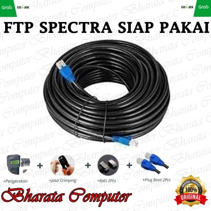 

Diskon! Kabel LAN FTP CAT5E Spectra Outdoor Cable Internet Meteran 30 METER