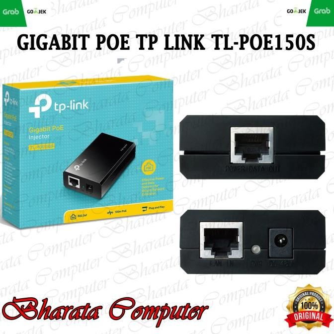 

Diskon! POE Injector Gigabit TPLINK TL-POE150S Power Over Ethernet ORIGINAL