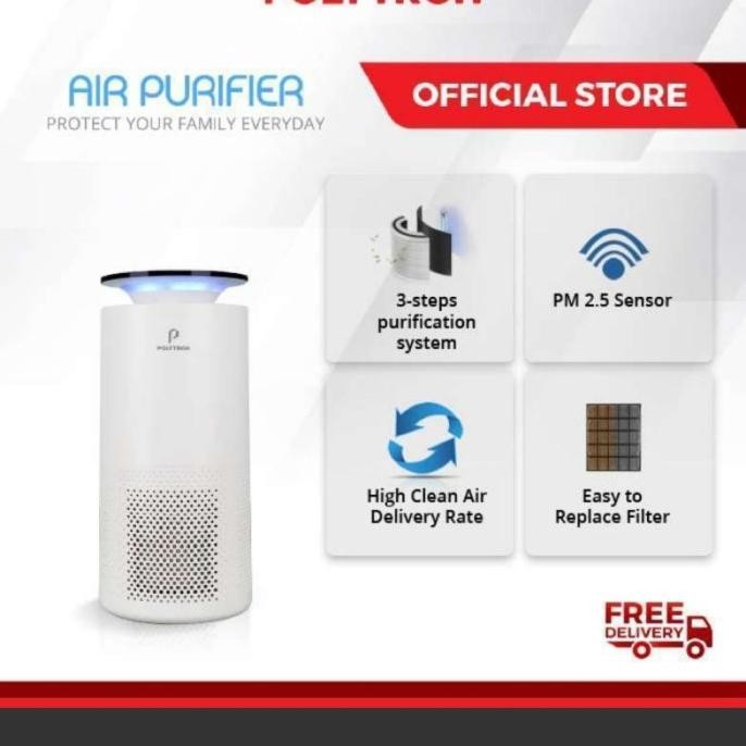 POLYTRON PAP-128 AIR PURIFIER HEPA FILTER 3 FILTRASI 25m2