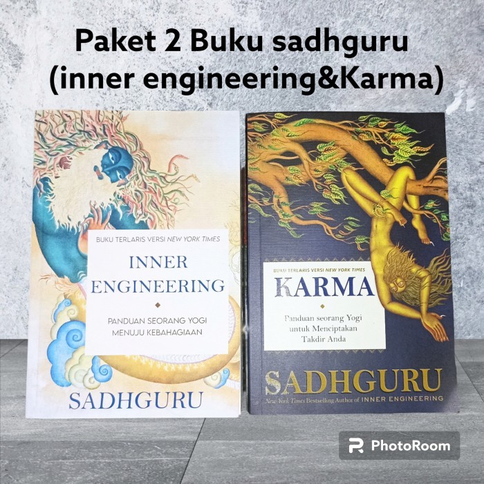 

paket 2 buku karya sadhguru ( karma dan inner enginering)