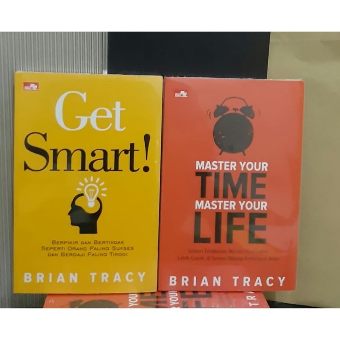 

Paket 2 Buku Brian Tracy Master Your Time Master Your Life & Get Smart