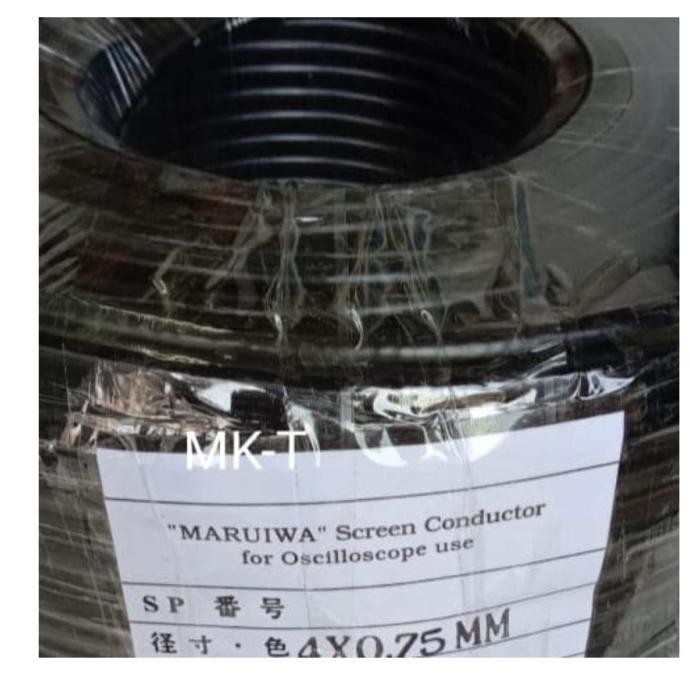 Ready Kabel Screen Maruiwa 4X0.75 4X0,75 Eceran Per Roll 100 Meter