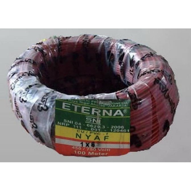 Ready Kabel Nyaf / Af Serabut 6Mm 6 Mm @100Meter Eterna Sni