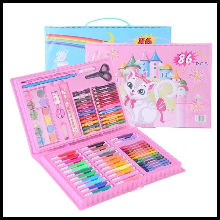 

Stationary Set Isi 86 Pcs Pensil Crayon Warna