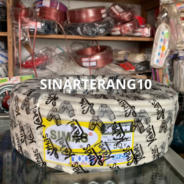 SALE KABEL SIMAS 2X1,5 KABEL NYM SNI MERK SIMAS 2X1.5, 50Y
