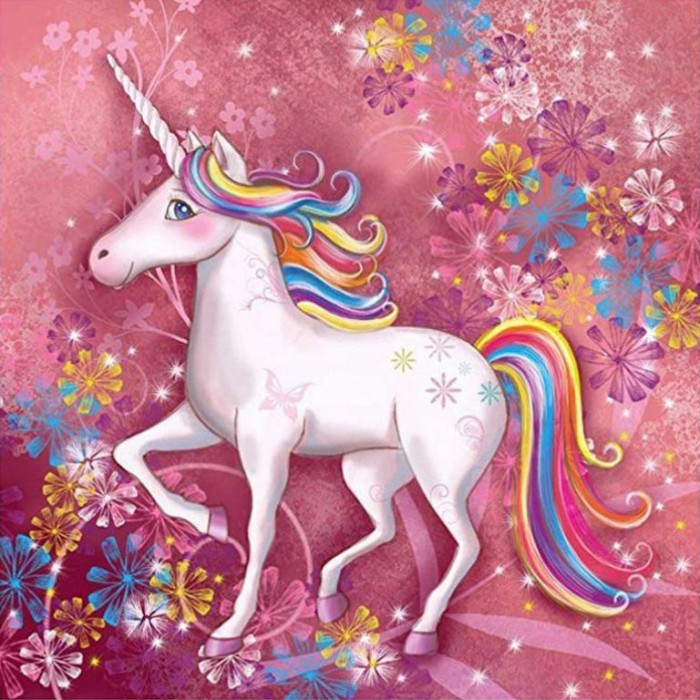 Diy Diamond Painting Dys049 Unicorn Pink