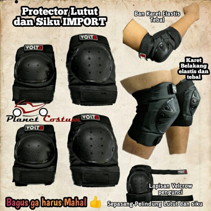 Deker Siku Decker Pelindung Lutut Siku Pcv Import Sepeda Motor Trail Adventure