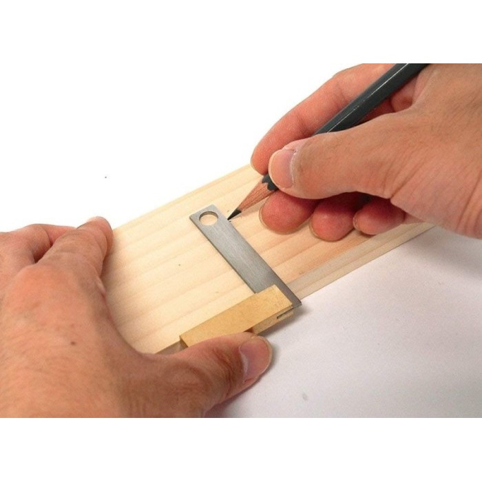 

SHINWA Mini Try Square Brass Base 6cm Penggaris siku mini - 62021