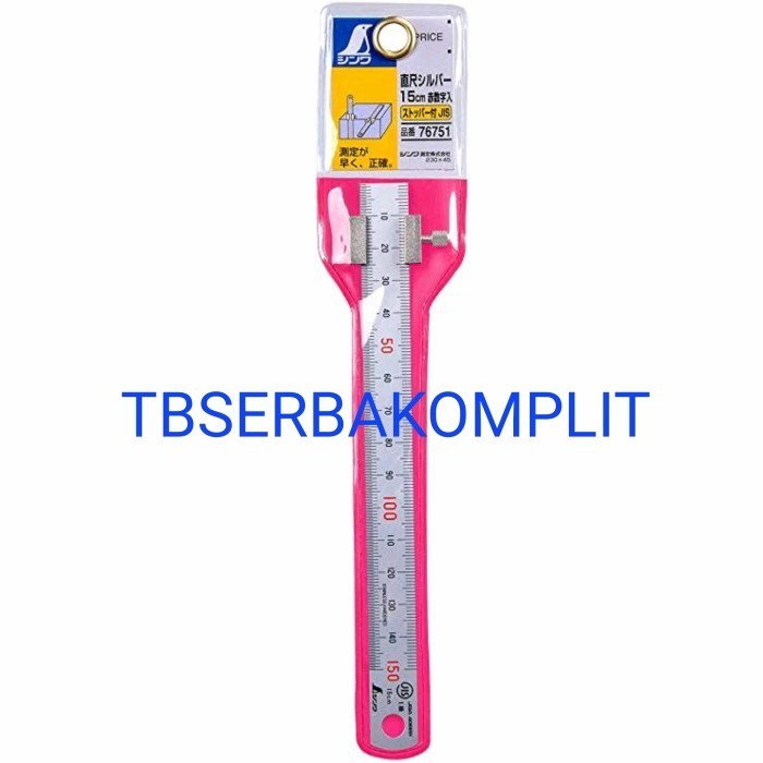 

Shinwa 76751 Stopper Penggaris SD-150 + Ruler 15cm Scale 15cm 150mm