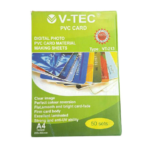 

V-TEC PLASTIK PVC CARD VT-213 A4 PUTIH