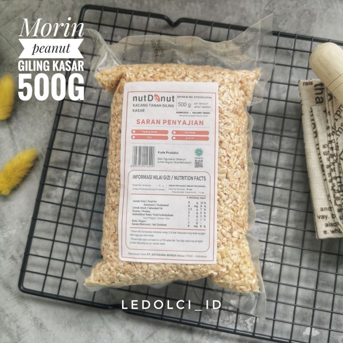 

BERKUALITAS MORIN KACANG SANGRAI CINCANG KASAR DICED PEANUT UTK NOUGAT 500 GRAM