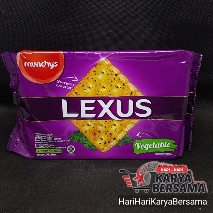 

TERBATAS MUNCHY'S LEXUS VEGETABLE BISKUIT 200GR