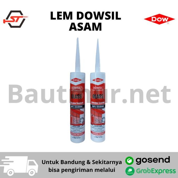 PROMO Lem Dowsil | Dow Corning | Lem Kaca Aquarium | Sealant Asam Black