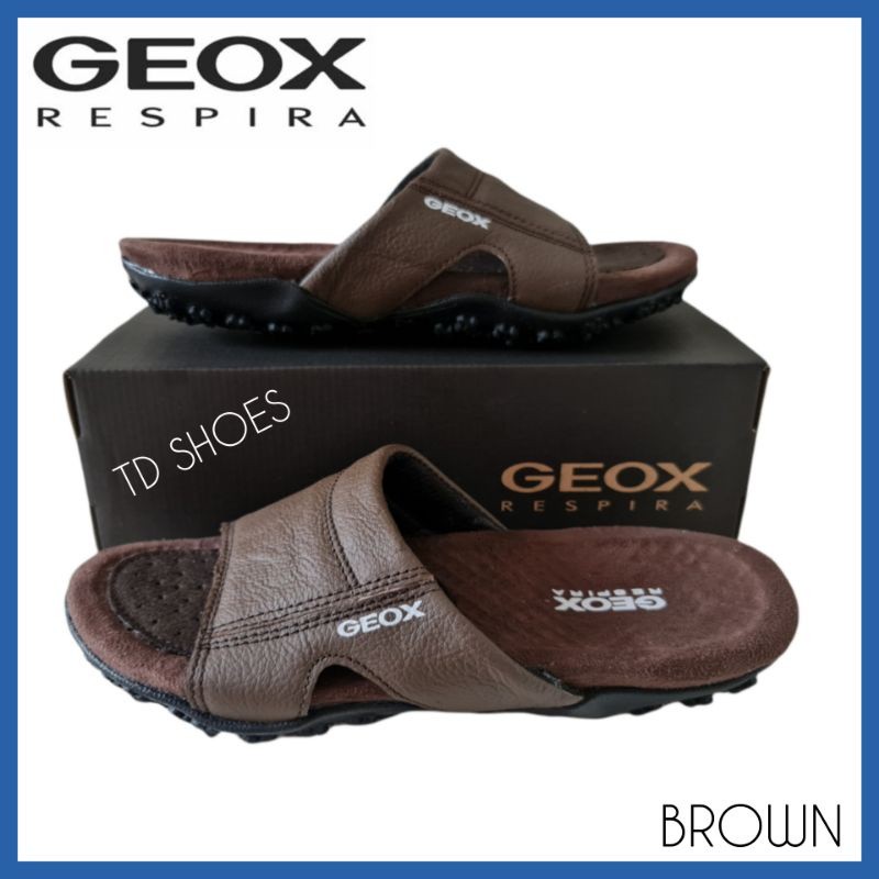 Sepatu Wanita SANDAL PRIA SELOP KULIT ASLI GEOX_RESPIRA / SANDAL FORMAL KASUAL COWOK ASLI KULIT /