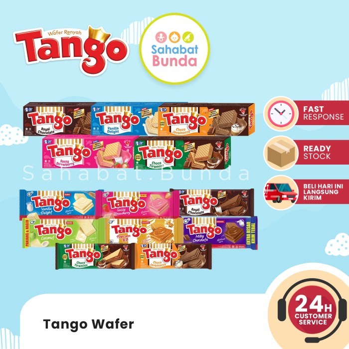 

NEW TANGO Wafer 35gr Waffer Lapis Krim Aneka Varian Rasa