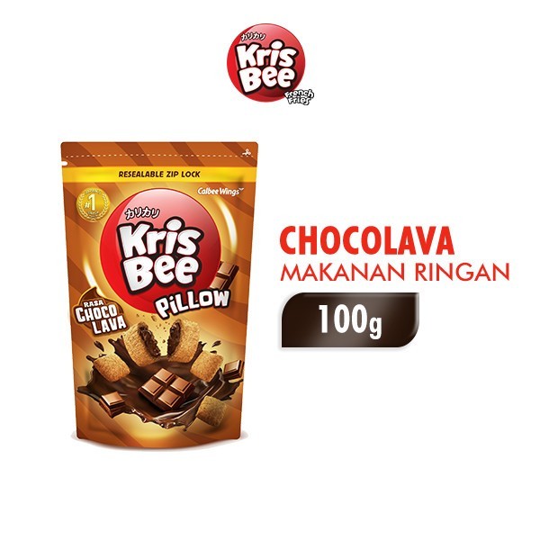 

LIMITED EDITION Krisbee Pillow Makanan Ringan Choco Lava 100 gr