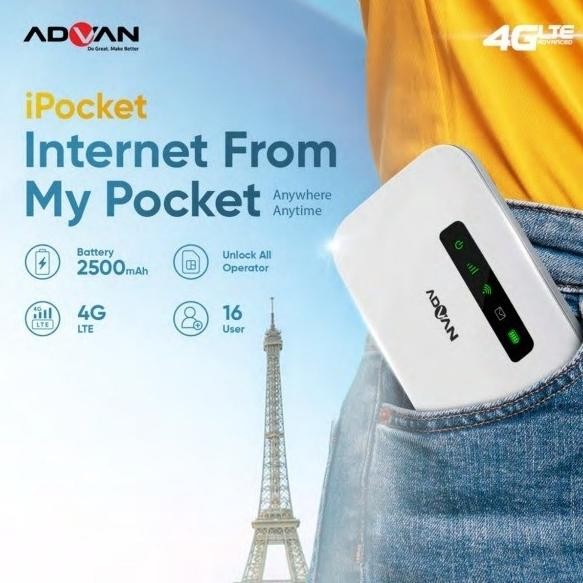 Advan Modem Wifi Travel Ipocket Mifi MF01 Portable