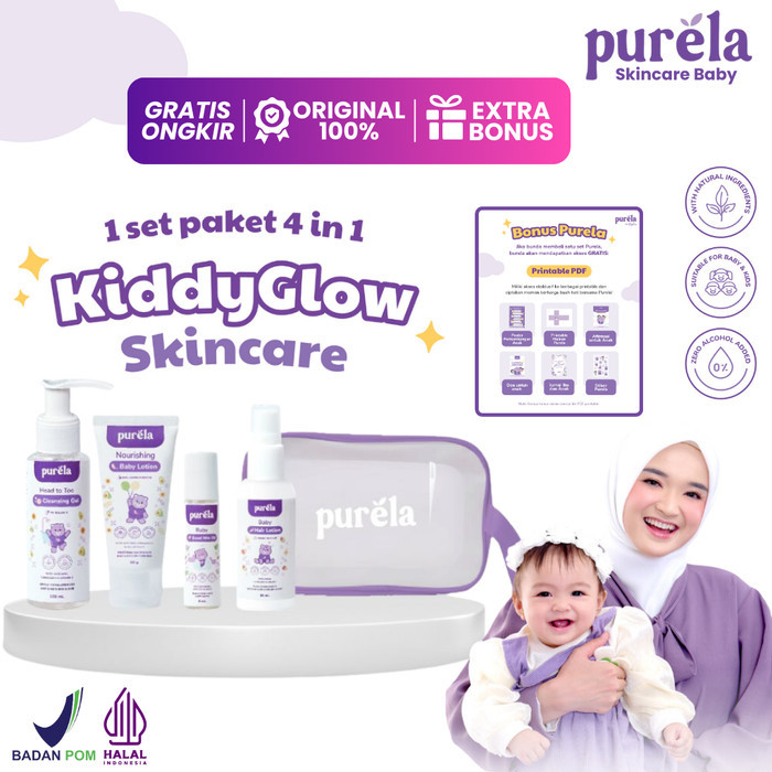 TERUJI PURELA Skincare Baby Newborn Set Lengkap Perawatan Kulit Bayi