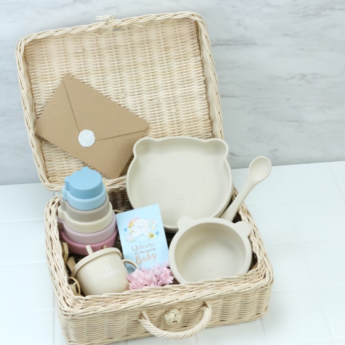 TERLENGKAP LittleBebe Silicone Gift Set Kado Bayi Peralatan Makan Bayi Premium