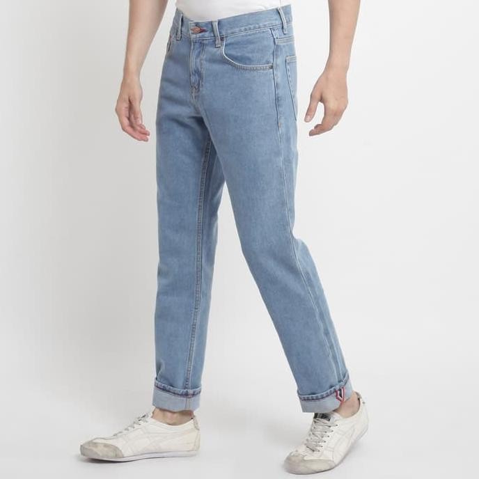 

BLUE- PAPPERDINE JEANS 311 LIGHT BLUE 14 OZ SELVEDGE ACCENT NON STRETCH
