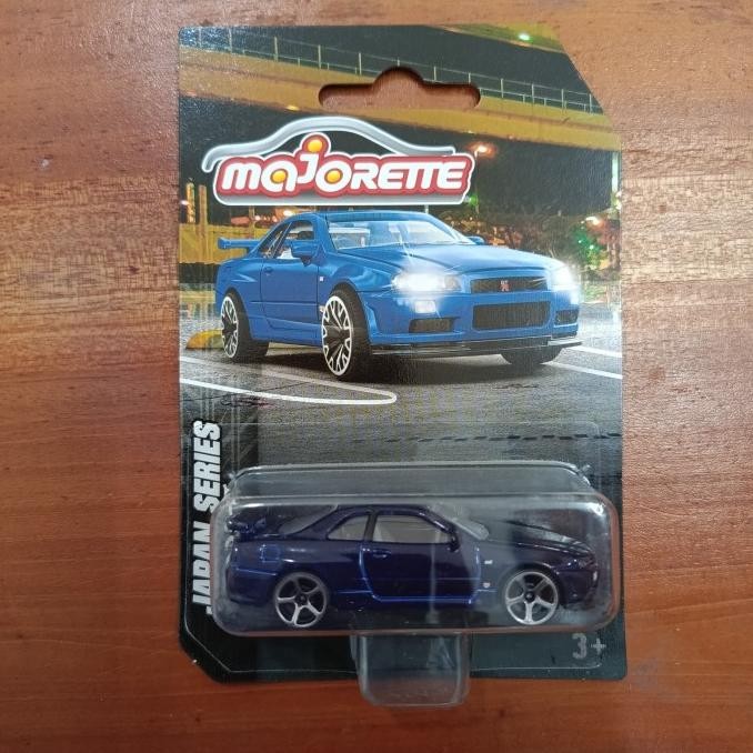 

BLUE- MAJ120233D070 - MAJORETTE NISSAN SKYLINE GT-R (R34) DARK BLUE JAPAN SERIE