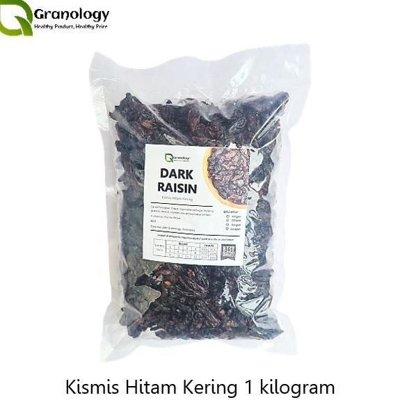 

Kiss Hitam / Dark Raisin Merk Sunmaid (1 Kilogram) By Granology