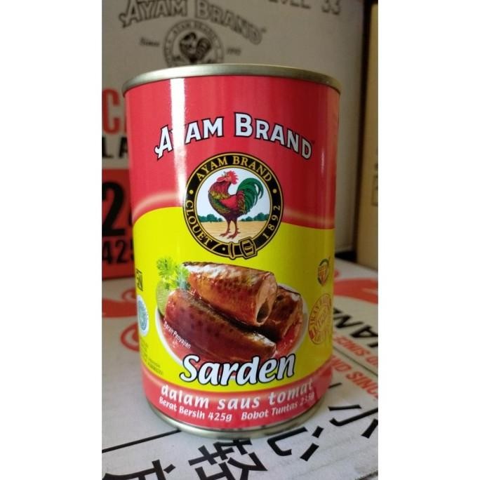 

Siap Kirim AYAM BRAND Sarden dalam Saus Tomat 425 Gram