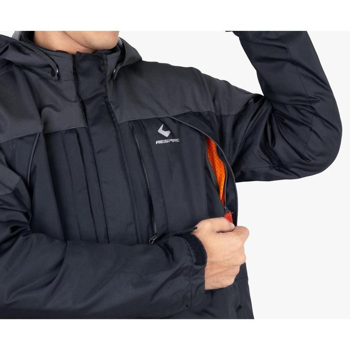 BEBAS ONGKIR - Jaket motor/touring windproof-waterepelent RESPIRO Greenland Black