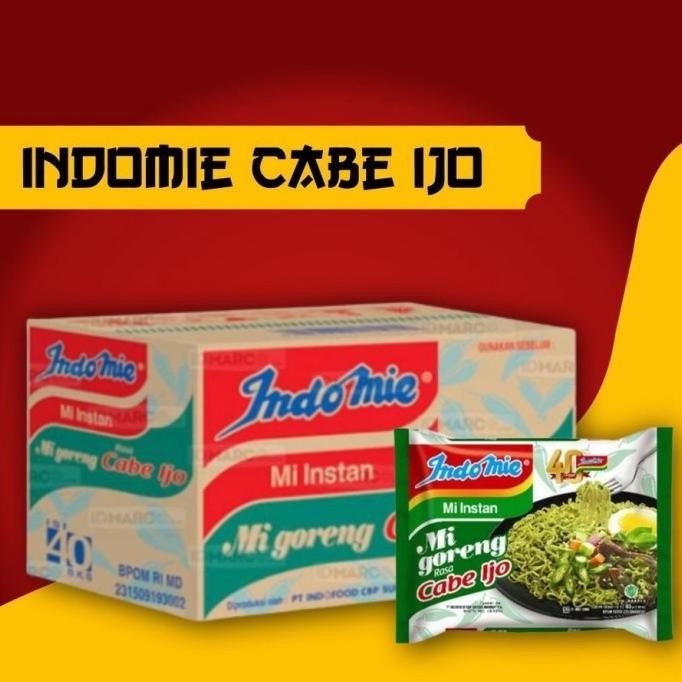 

Siap Kirim indomie goreng cabe ijo per karton 1 dus isi 40 pcs murah best seller