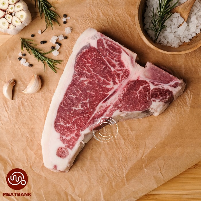 

Meatbank Us Prime Tbone Angus Beef Bbq Steak Wagyu T Bone Porterhouse Terbaru 100 % Original