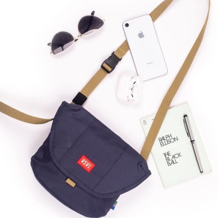 [READY STOK] VISVAL META Sling Bag Tas Selempang Pria Wanita Unisex Original - Hitam