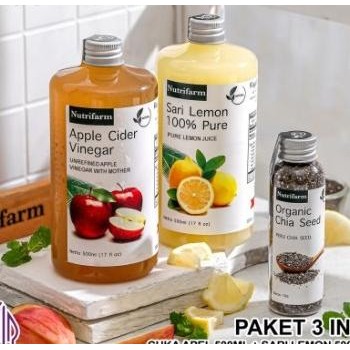 

Nutrifarm Paket 3In1 Cuka Apel Sari Lemon Chia Seed