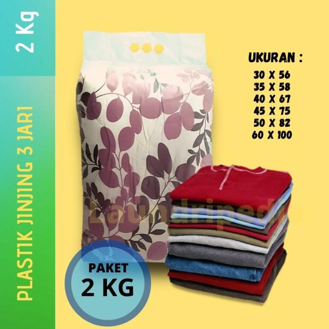 

plastik jinjing 3 jari laundry (paket) termurah