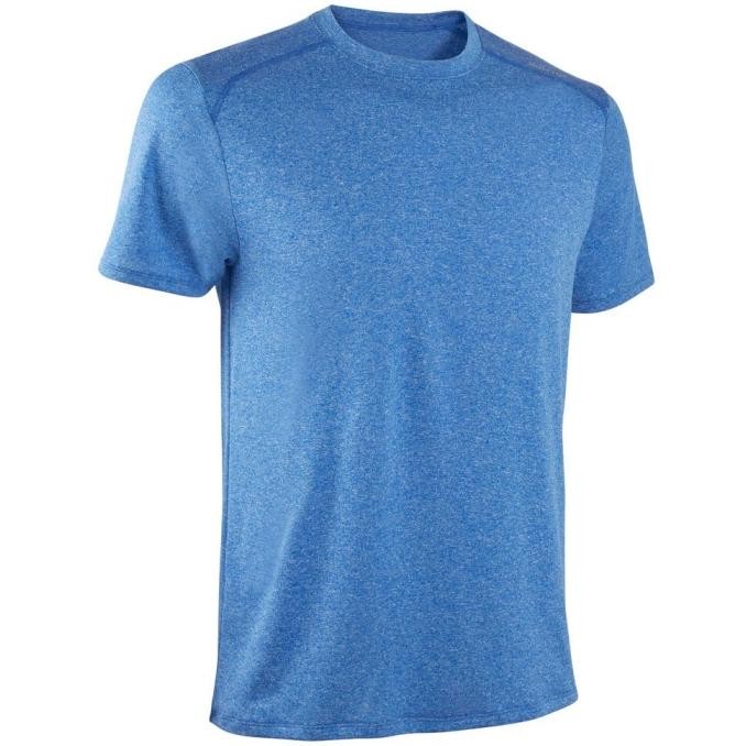 

BLUE- DOMYOS MEN'S FITNESS CARDIO TRAINING T-SHIRT 100 - BLUE - 8603263