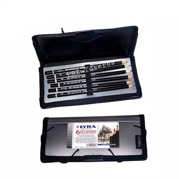

Lyra 6 Art Design Drawing Pencils 3 Mm Grade B-6B - Grafit Graphite Best Quality