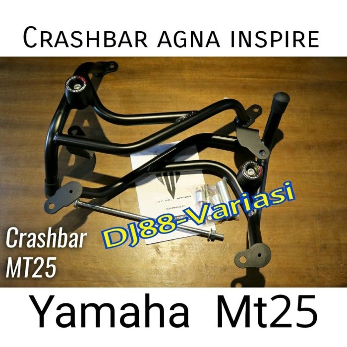 Crashbar agna mt25 body slider mt25 pelindung mesin engine guard body