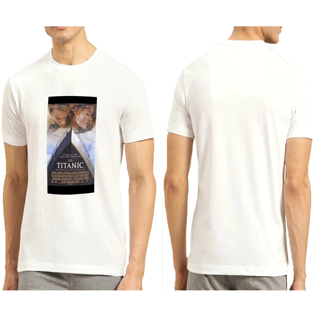 Kaos T-Shirt Putih Titanic