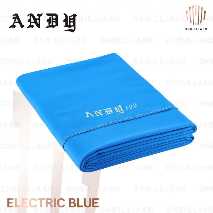 

BLUE- ANDY 600 CLOTH KAIN LAKEN MEJA BILLIARD BILIAR 9 FEET 9-FT ELECTRIC POWDER BLUE GREY