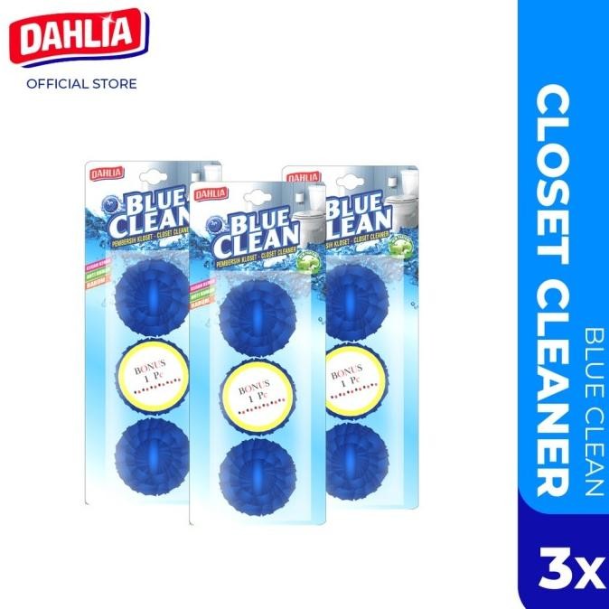 

BLUE- TRIPLE PACK DAHLIA BLUE CLEAN PEMBERSIH KLOSET 50GR ISI 3