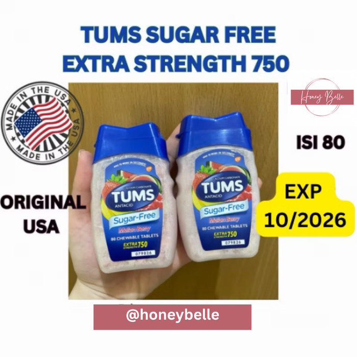 BEBAS ONGKIR - TUMS GAS RELIEF ULTRA CHEWY BITES ASAM LAMBUNG ORIGINAL