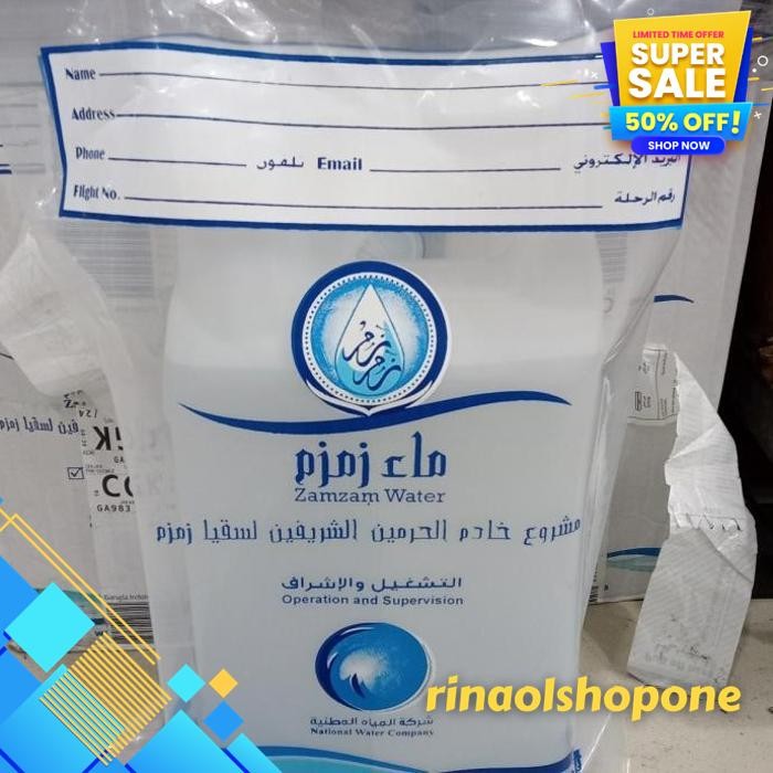 

AIR ZAM ZAM 5 LITER KEMASAN JRIGEN PILIHAN TERPOPULER BY RINA OLSHOP ONE !!
