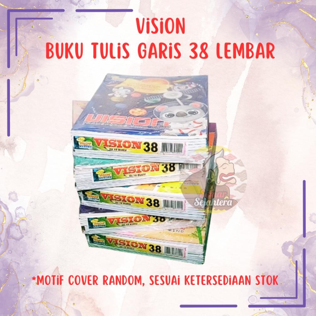 

Trend [Pak] Buku Tulis Vision 38 Lembar (10 Pcs)^