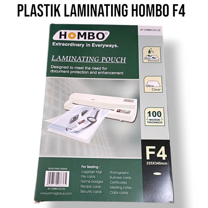 

TERMURAH - plastik laminating pouch F4 hombo