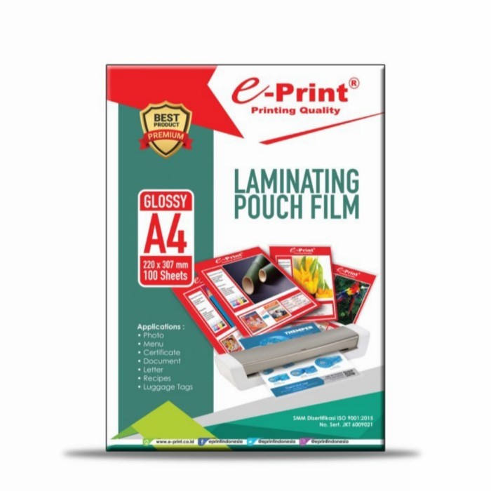 

NEW Plastik laminating a4 Eprint