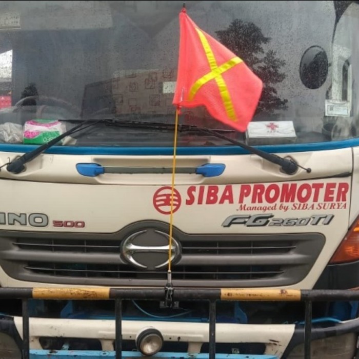 Tiang Bendera Motor Vespa / Buggy Whip 100 CM Braet Per