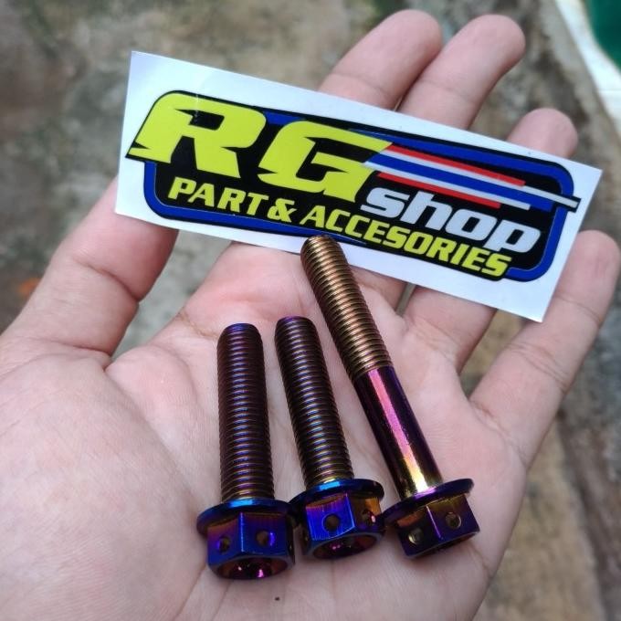 

BLUE- BAUT PROBOLT BLUE FLOWER KNALPOT NMAX AEROX LEXI XMAX HENG THAILAND
