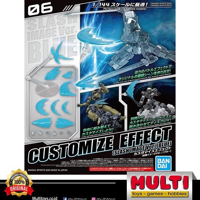 

BLUE- GUNDAM CUSTOMIZE EFFECT (SLASH IMAGE) BLUE 60739 / BANDAI / MOKIT