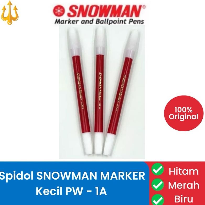 

Terbaru [Harga 1 Lusin] Spidol Kecil Snowman Pw-1A Hitam Biru Merah